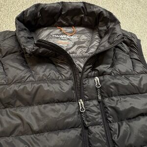 Hawke & Co Sport Vest Men XL Black Performance Down Puffer Insulated Lightweight